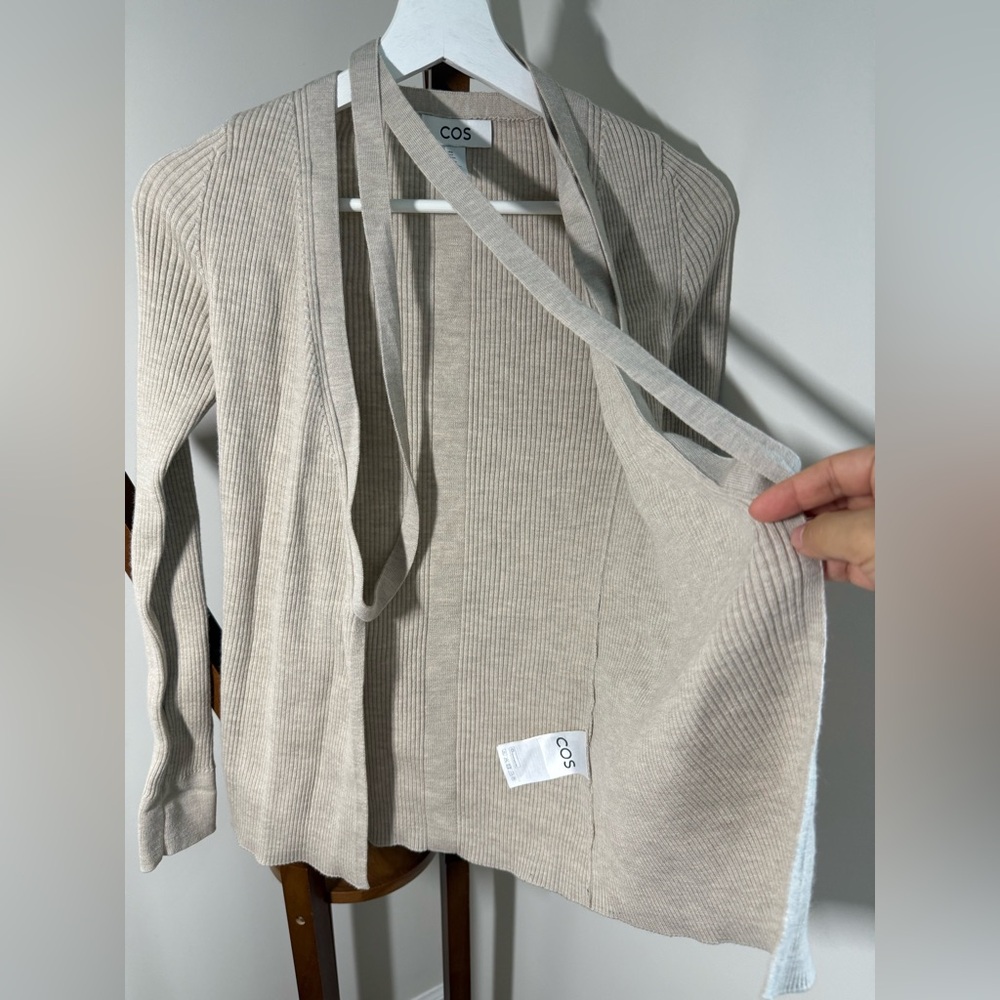 COS Ribbed Wrap Cardigan - Picture 6 of 8